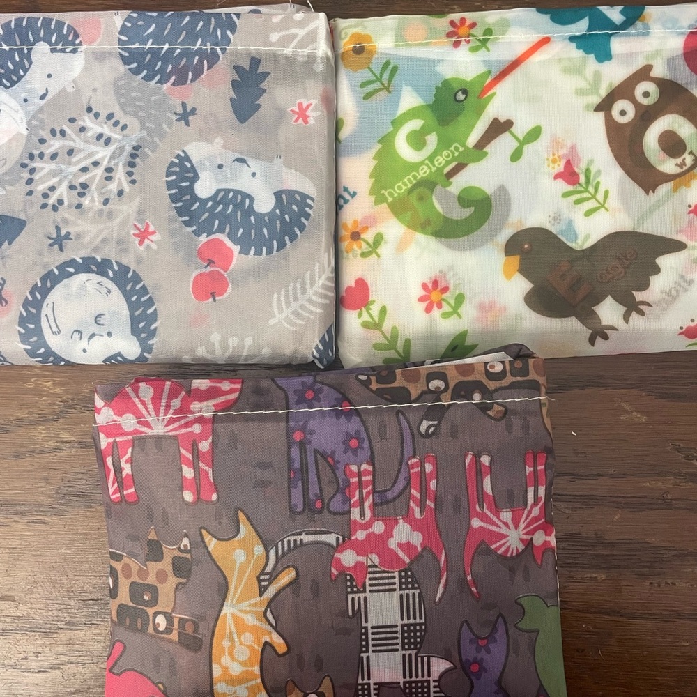 Reusable shopping bags lot of three